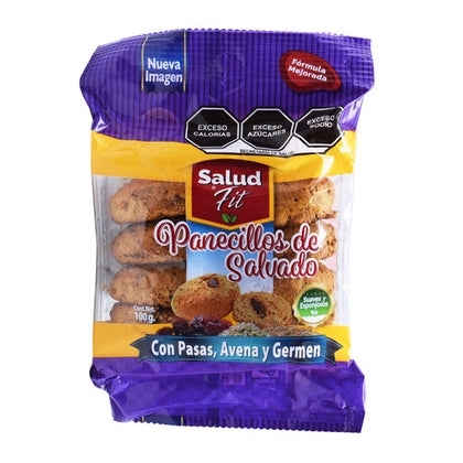 Panecillo Integral Sab Pasas Germen 100 G Salud Fit