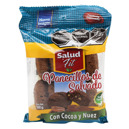 Panecillo Integral Sab Cocoa Y Nuez 100 G Salud Fit